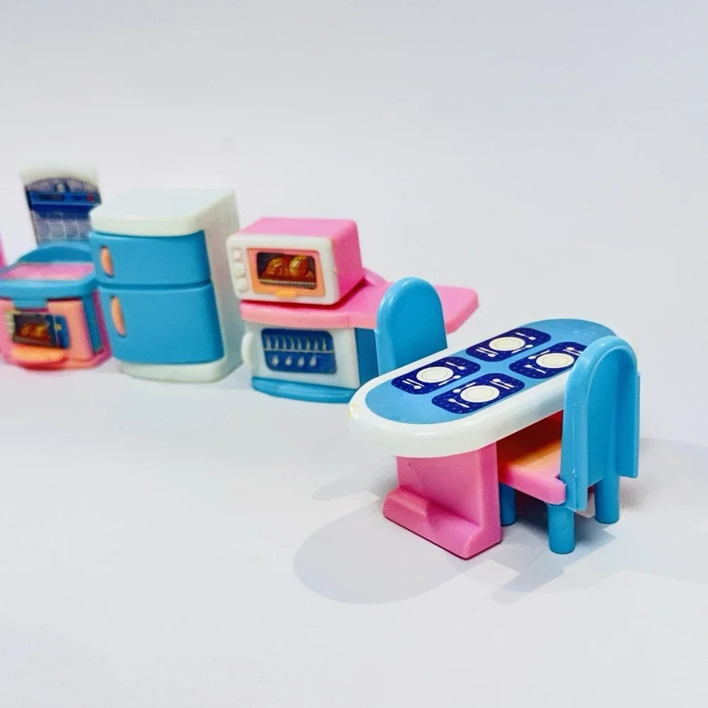 Vintage 90s Toys R Us‎ Geoffrey My Sweet Home 9pc Kitchen Doll House Furniture